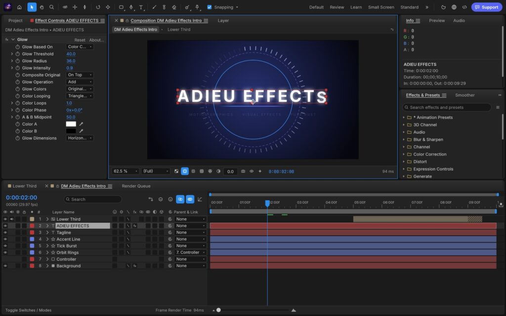 DM Adieu Effects screenshot